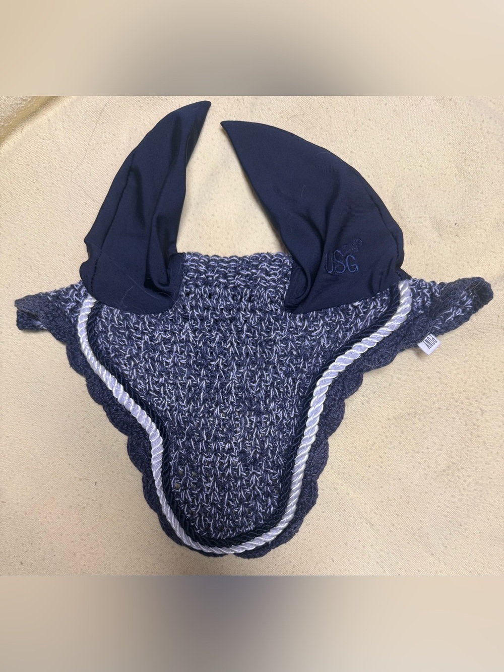 Pony sized USG navy fly bonnet